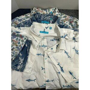 Tori Richard Men's 3XL Resort Wear Button-Up Shirts Set Of 3 - Ocean Wave Shark